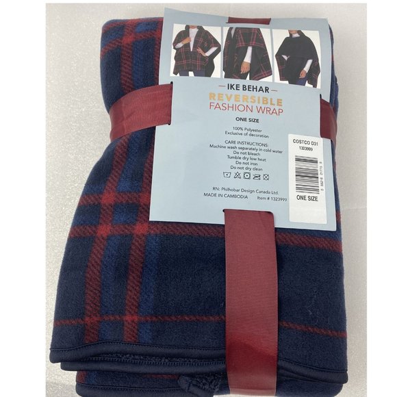 Ike Behar Reversible Women's Fashion Wrap OSFA - Picture 7 of 7